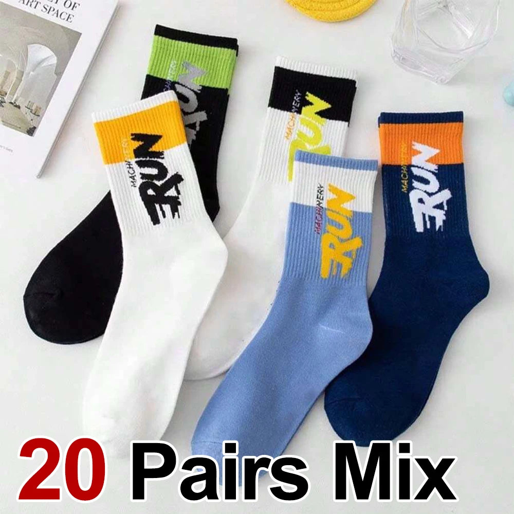 Polyester Spandex Crew Sports Socks - 11