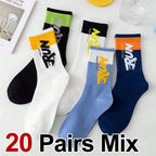 Polyester Spandex Crew Sports Socks