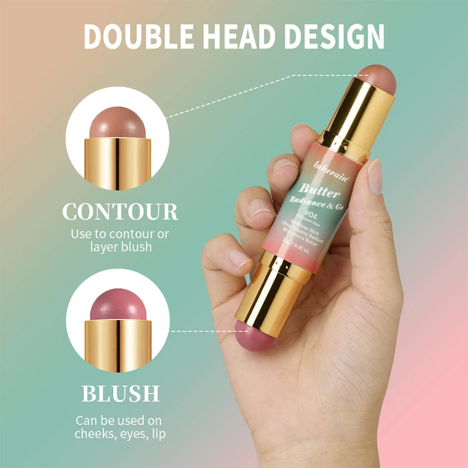 Double Ended Cream Bronzer and Blush Makeup Stick - 13