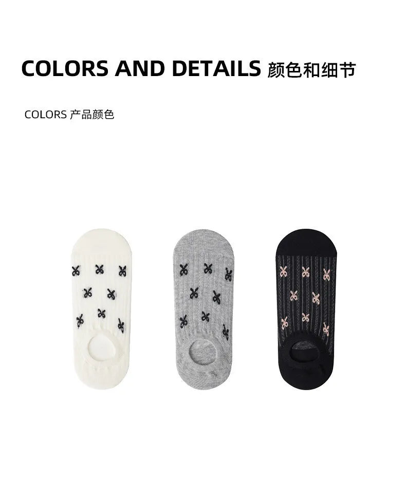 Cotton Mesh No Show Liner Socks for Women