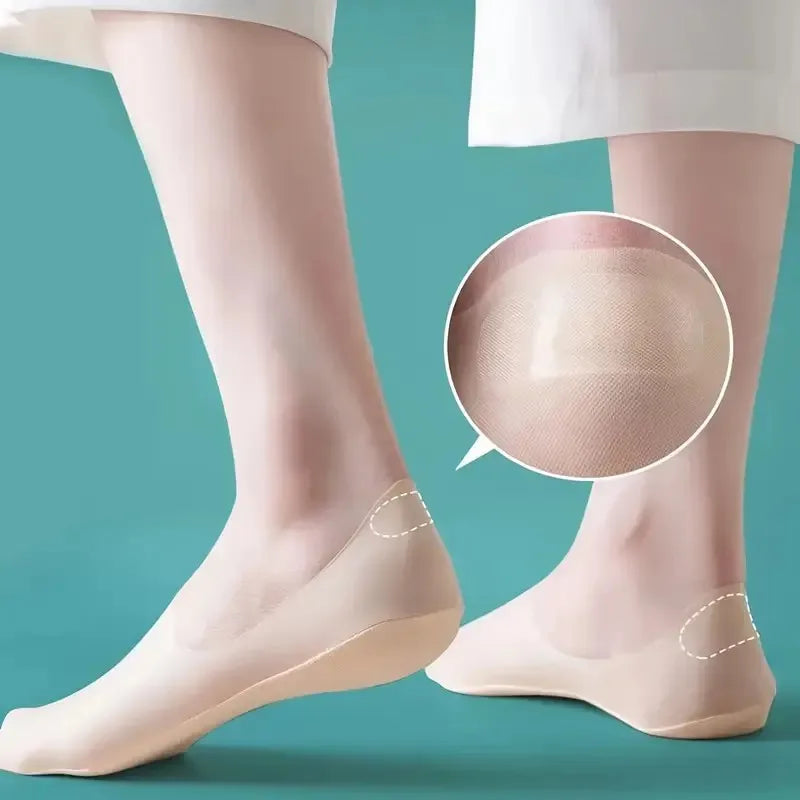 5 Pairs Women Cotton Invisible Low Cut No Show Socks
