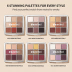 9 Shade Powder Eyeshadow Palette Matte And Glitter Makeup
