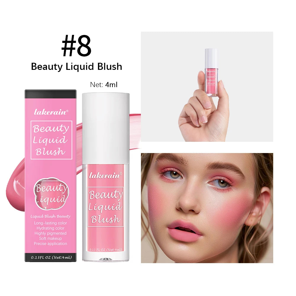 Liquid Blush Face Cheek Tint Waterproof Long Lasting Pigmented Makeup - 21