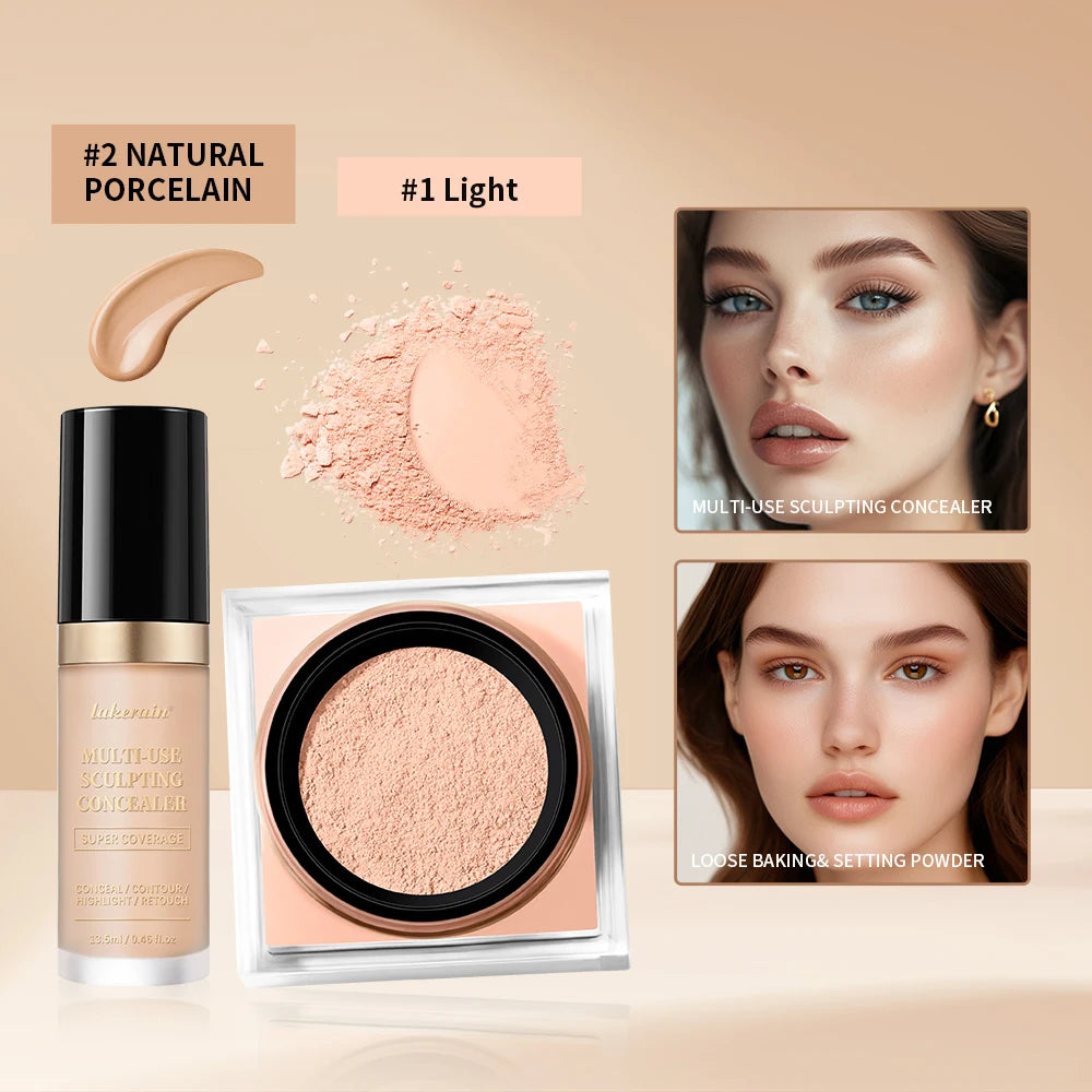Concealer And Setting Powder Makeup Set