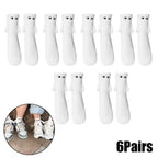 Magnetic Cartoon Eye Mid Tube Couple Socks