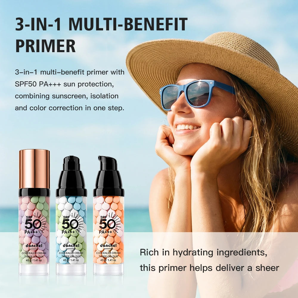 3 Color Correcting Makeup Primer Cream SPF50 - 10