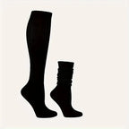 Polyester Elastane Knitted Calf Socks