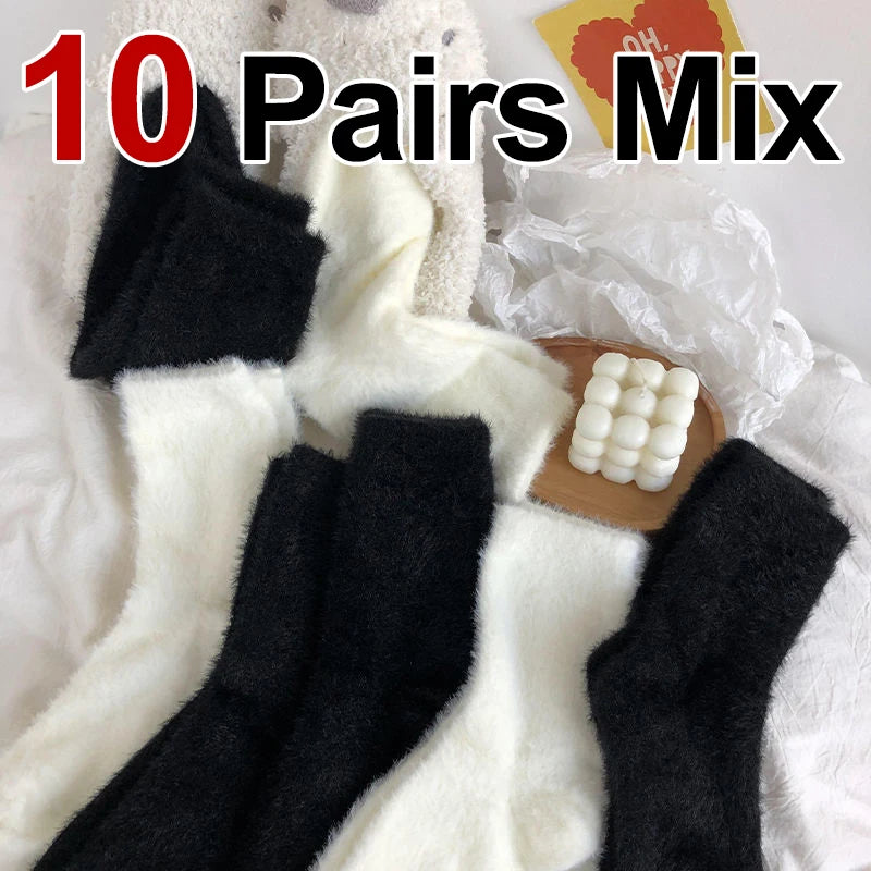 Polyester Elastane Plush Winter Socks