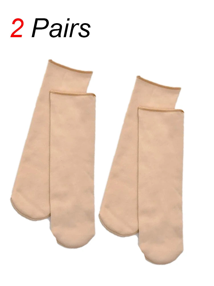 Thick Lined Polyester Elastane Thermal Socks - 12