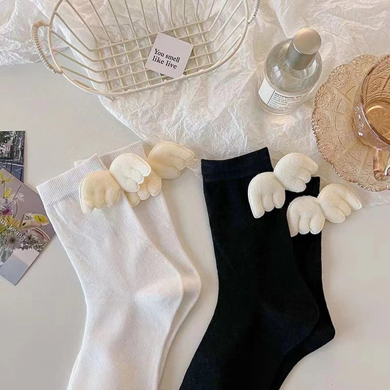 Polyester Elastane Women Casual Mid Tube Socks 6 Pairs - 9