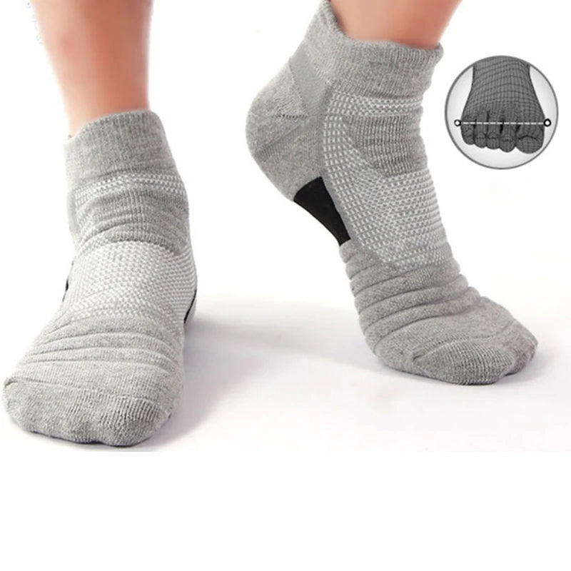 Polyester Elastane Mens Athletic Sports Socks 10 Pairs - 4