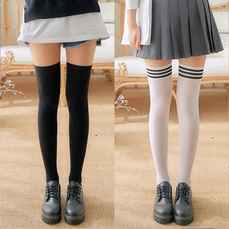 Polyester Nylon Overknee Thigh High Stockings