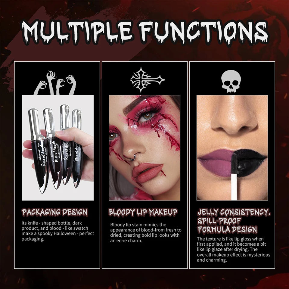 Matte Blood Effect Lip Stain Waterproof Long Lasting Lip Tint
