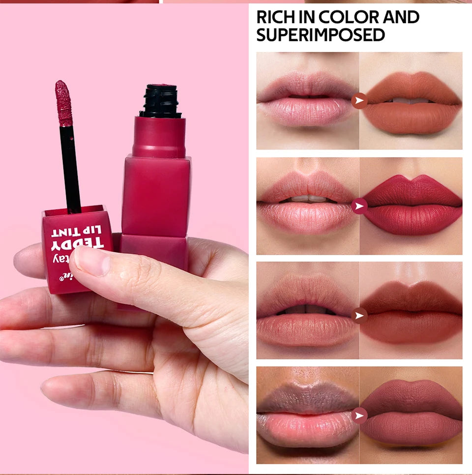 Matte Liquid Lip Tint Waterproof Long Lasting Lip Color
