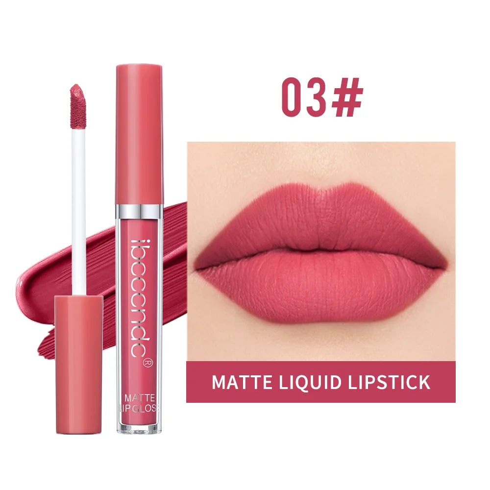 Matte Velvet Liquid Lipstick Waterproof Long Lasting Lip Glaze