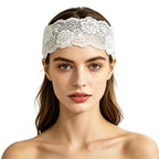 Floral Lace Elastic Headband for Women