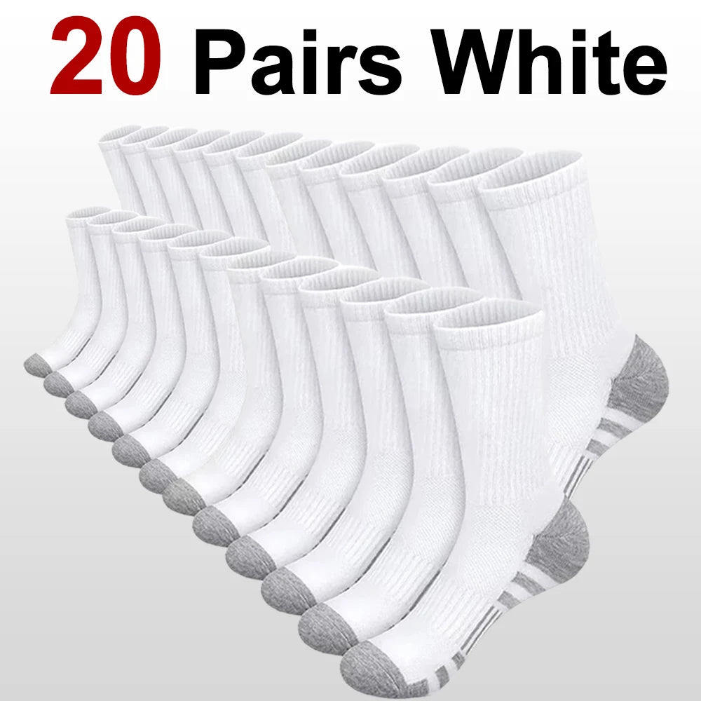 Polyester Spandex Breathable Athletic Crew Socks