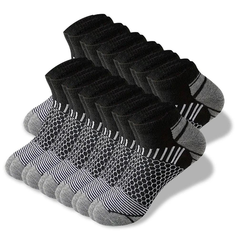 Polyester Blend Casual Ankle Socks For Men