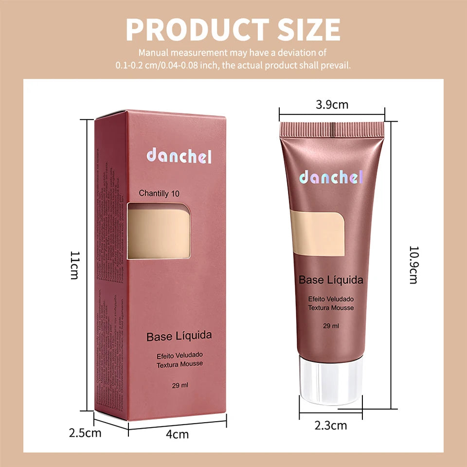 Liquid Foundation Velvet Matte Face Makeup
