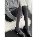 Elastane Nylon Opaque Footed Tights