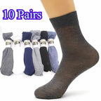 Polyester Mid Calf Casual Socks 10 Pair Set