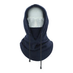 Cotton Polyester Fleece Thermal Hooded Neck Warmer Winter Hat