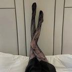 Floral Pattern Nylon Pantyhose Tights