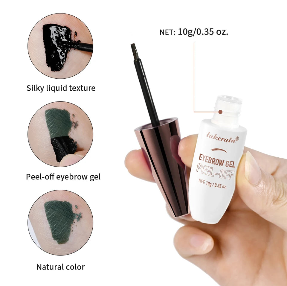 Waterproof Peel Off Eyebrow Tint Liquid Dyeing Cream