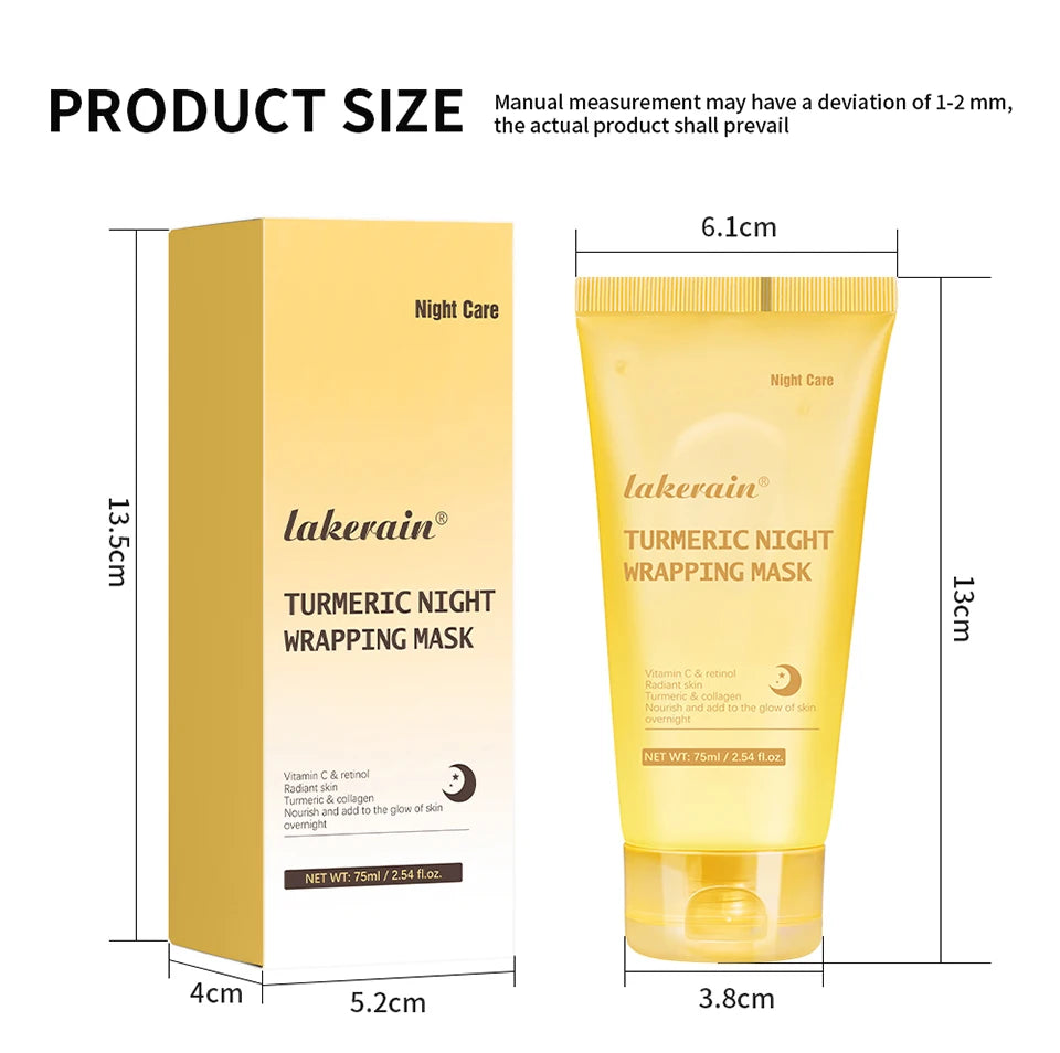 Collagen and Turmeric Peel Off Overnight Facial Mask Duo