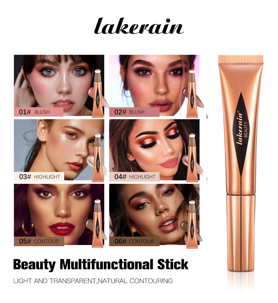 Liquid Face Contour Highlighter and Blush Wand Makeup Applicator