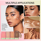 Cream Bronzer and Highlighter Multi Use Face and Body Makeup Stick
