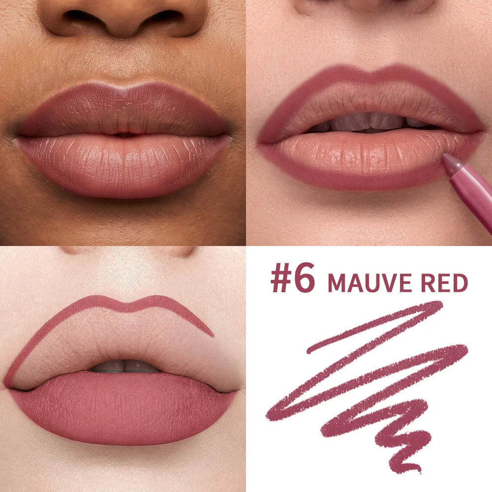 Matte Lip Liner Pencil Waterproof Long Lasting Contour Pen
