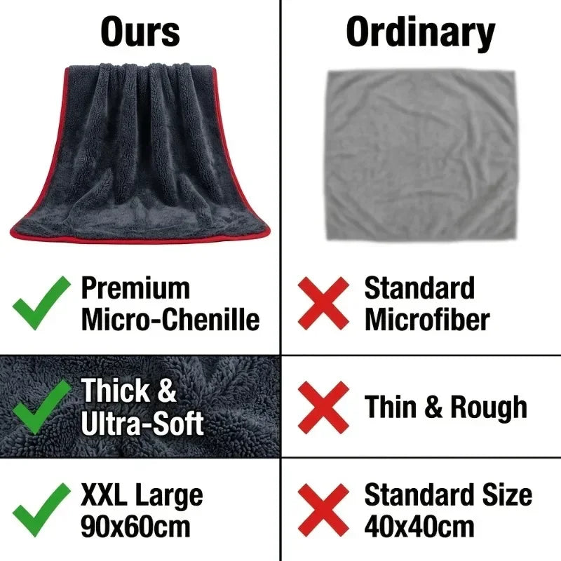 XXL Microfiber Car Drying Towel 24x36 Inch