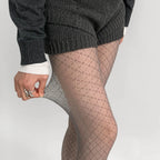 Geometric Pattern Nylon Mesh Pantyhose
