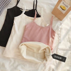 Nylon Fleece Lined Thermal Camisole Tank Top