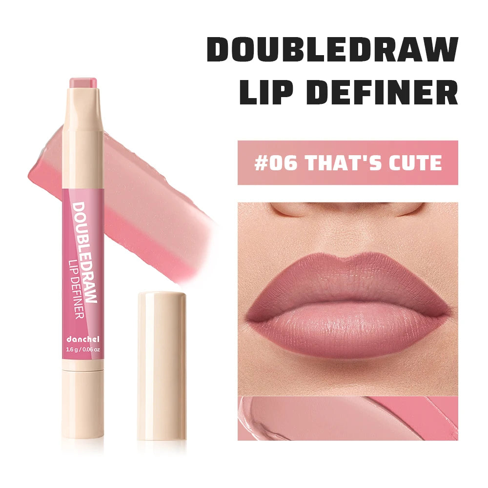 Dual Ended Matte Lip Liner and Gloss Pencil