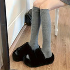 Polyester Blend High Tube Casual Socks for Women