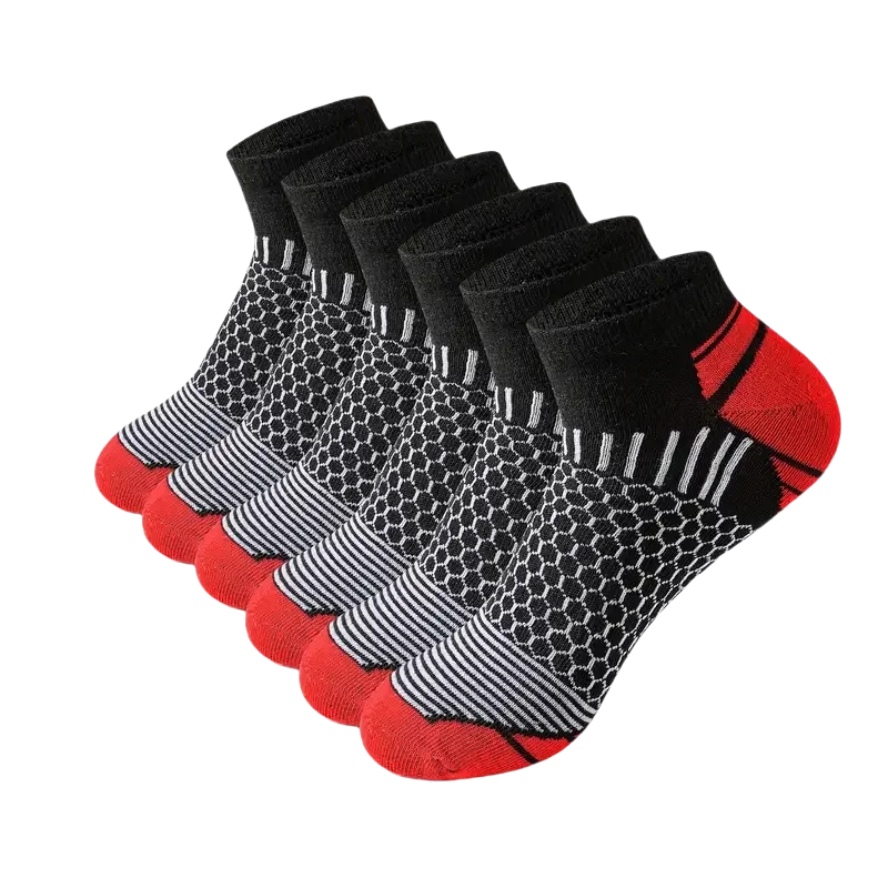 Polyester Blend Casual Ankle Socks For Men
