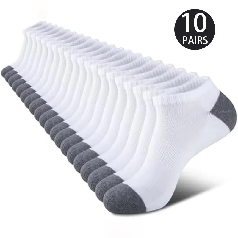 Polyester Elastane Blend Casual Low Cut Socks - 10