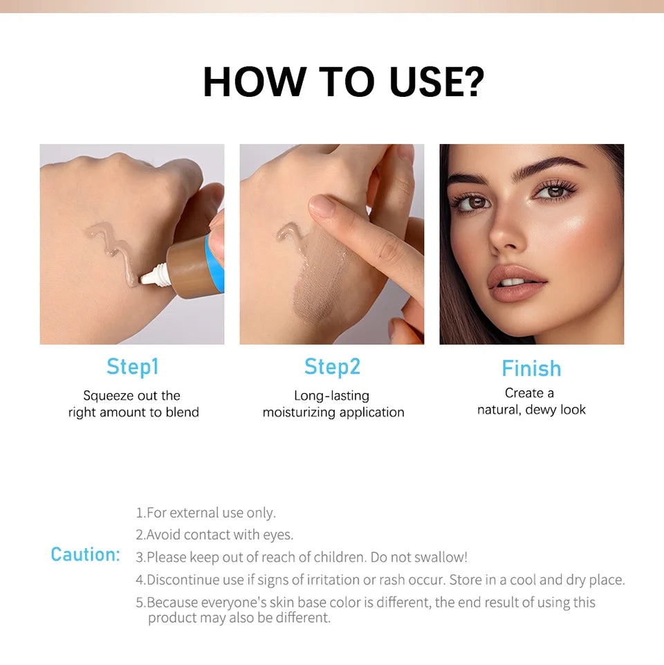 Liquid Foundation Moisturizing Tinted Face Cream