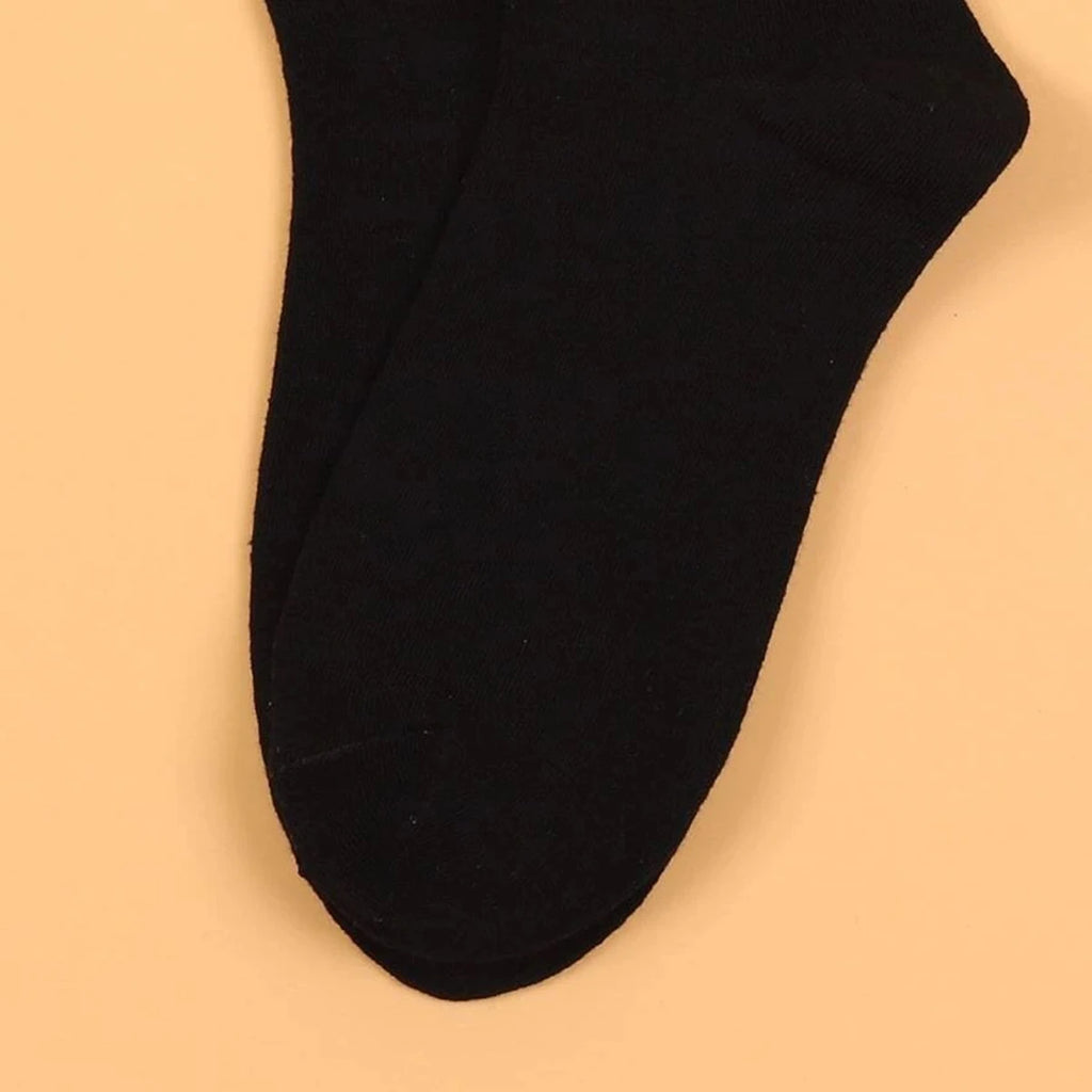 Polyester Elastane Crew Socks Letter Graphic Footwear