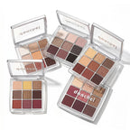 9 Shade Powder Eyeshadow Palette Matte And Glitter Makeup