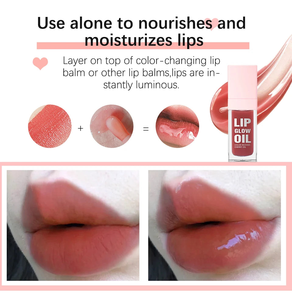 Hydrating Lip Glow Oil Moisturizing Lip Gloss - 10