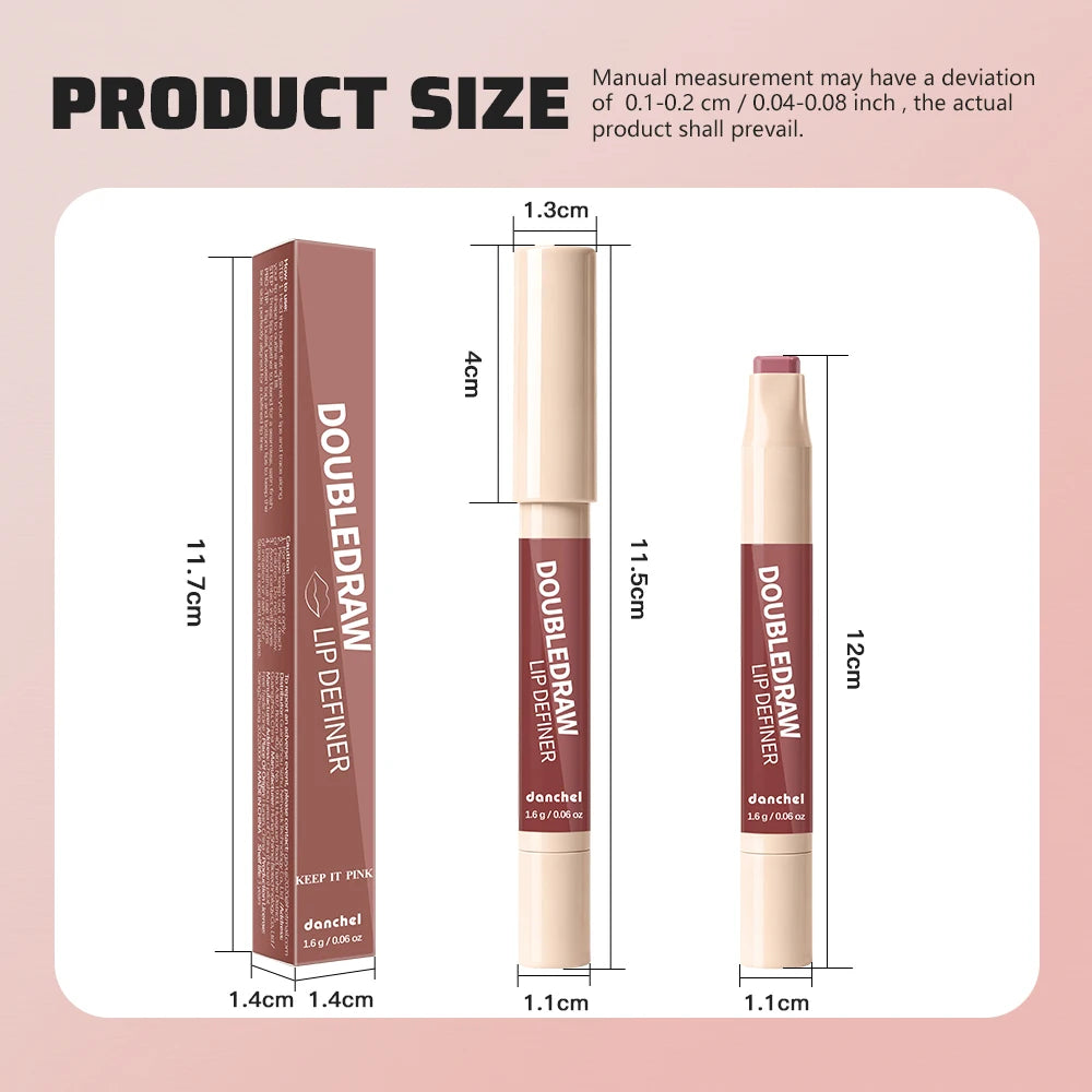 Dual Ended Matte Lip Liner and Gloss Pencil - 15
