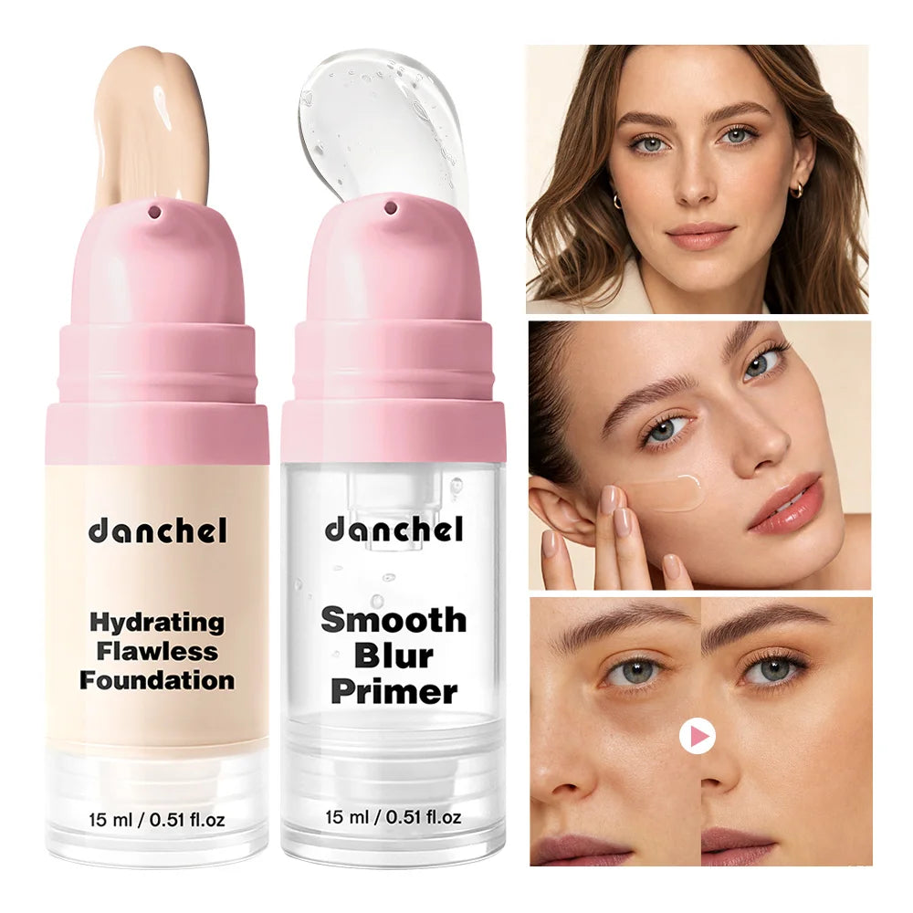 Liquid Foundation and Primer Makeup Set - 1