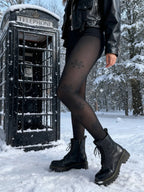 Polyester Elastane Thermal Fleece Tights
