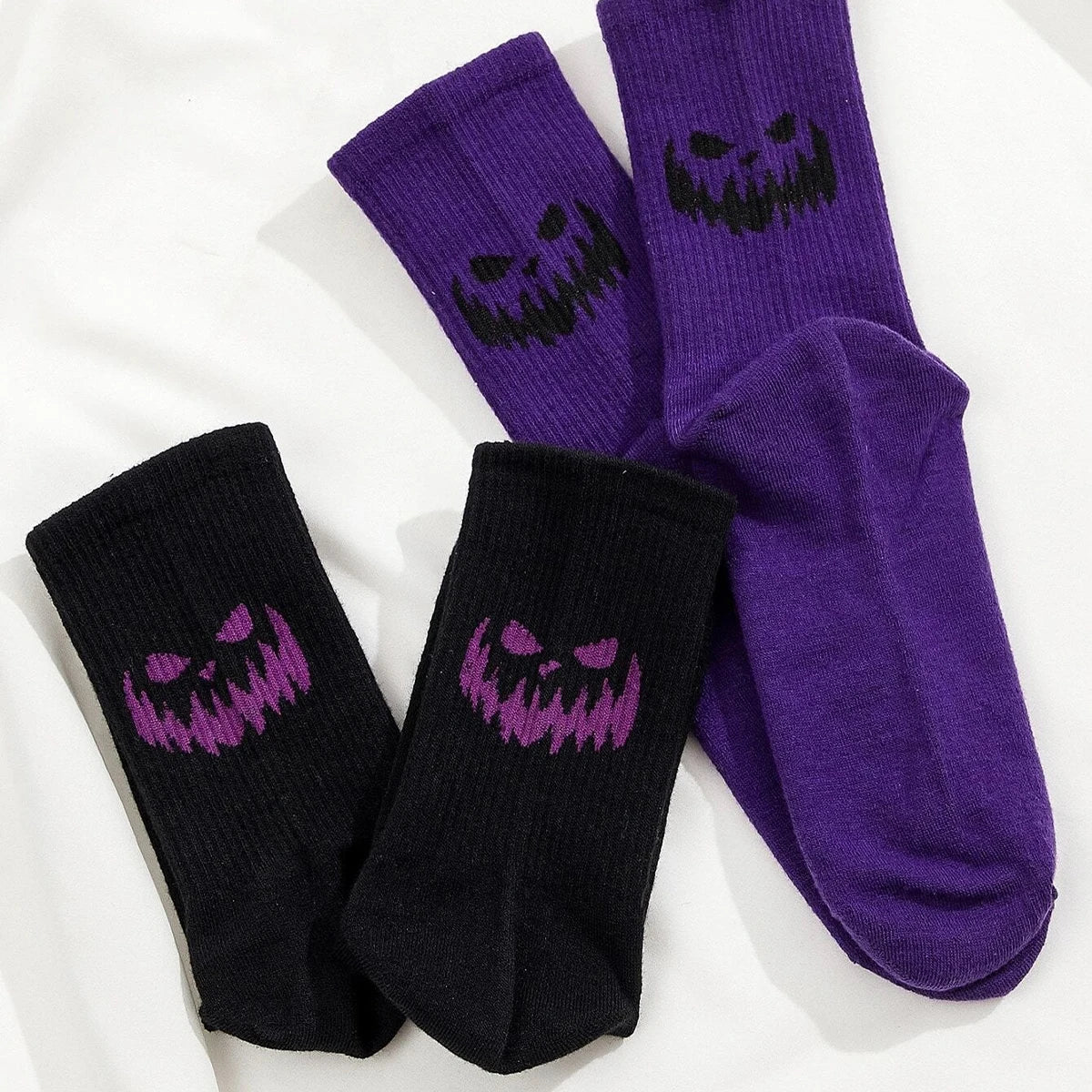 Unisex Halloween Themed Polyester Crew Socks - 2