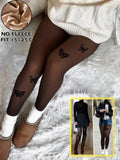 Fleece Lined Translucent Thermal Tights