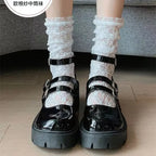 Floral Lace Mesh Ankle Socks