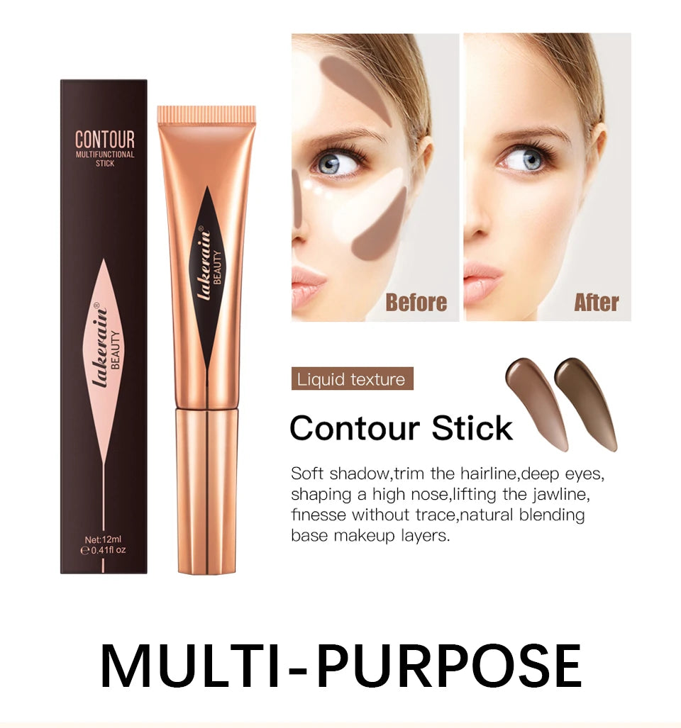 Liquid Face Contour Highlighter and Blush Wand Makeup Applicator